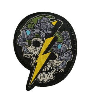 Патч Hoffmann Череп Lightning Skull | Black a15-842 фото