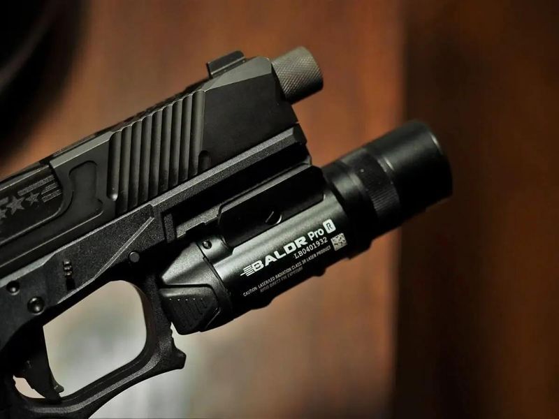 Ліхтар з ЛЦВ Olight Baldr Pro R Green Laser Black 30c-534 фото