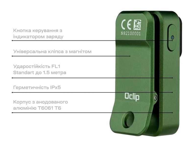 Ліхтар Olight Oclip  zt5-voj-4o2 фото