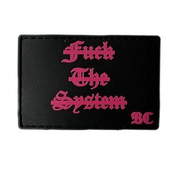 Патч пвх Fuck the System red 96a-b46 фото