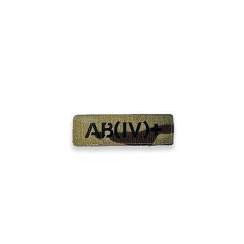 Патч Abrams Група Крові AB (IV) + Black I Multicam b64-0c9 фото