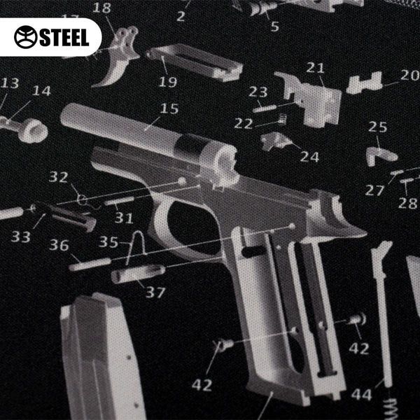 Килимок для чищення зброї з вибух-схемою пістолету ФОРТ 12 zuz-7q9-b27 фото