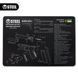 Килимок STEEL для чищення зброї Glock Gen 4 з вибух-схемою i33-437 фото 2