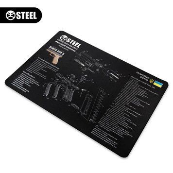 Килимок STEEL для чищення зброї Glock Gen 5 (з вибух-схемою) cba-i11 фото