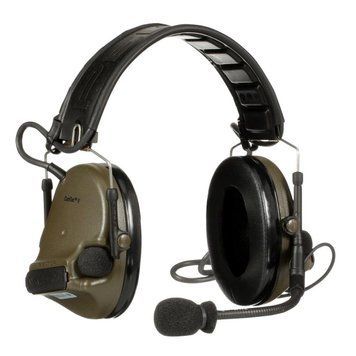 Активна гарнітура 3M PELTOR ComTac V Single Kit + кнопка PTT, Foliage Green 75i-35i фото