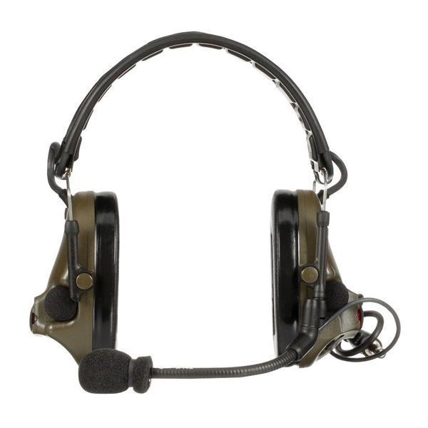 Активна гарнітура 3M PELTOR ComTac V Single Kit + кнопка PTT, Foliage Green 75i-35i фото