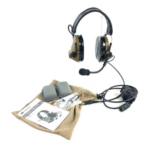 Активна гарнітура 3M PELTOR ComTac V Single Kit + кнопка PTT, Foliage Green 75i-35i фото