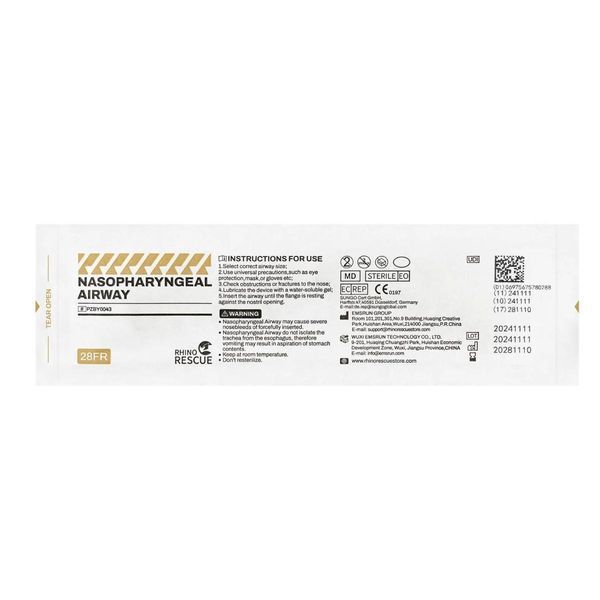 Назофарингеальна трубка 28 Fr (6 мм) Rhino Rescue b68-b80 фото