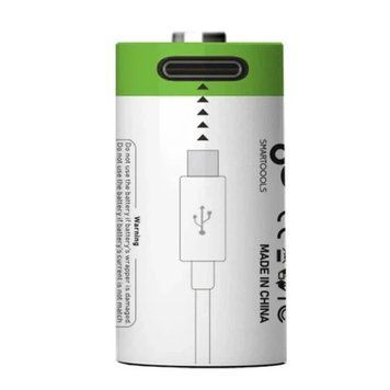 Акумулятор Pujimax CR123A (16340) 3.7V 700 мА&middot;год USB Type-C, Green 893-b4i фото